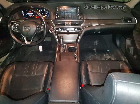1HGCV1F99JA119740 2018 HONDA ACCORD Silver Widok deski rozdzielczej