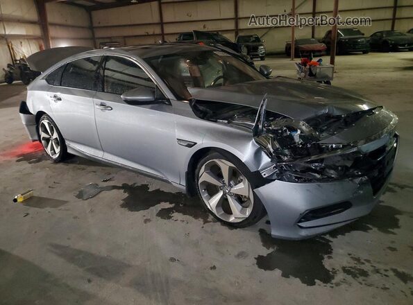 1HGCV1F99JA119740 2018 HONDA ACCORD Silver Przód prawy