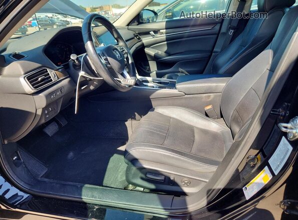 1HGCV1F99JA120693 2018 HONDA ACCORD Black Vista interior delantera