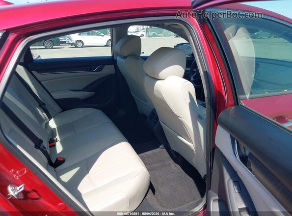 1HGCV1F9XJA018237 2018 HONDA ACCORD Red VIN sticker view