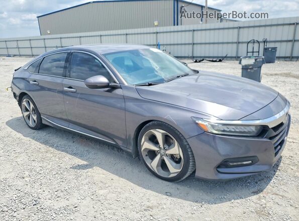 1HGCV1F9XJA034941 2018 HONDA ACCORD Charcoal Delantero derecho