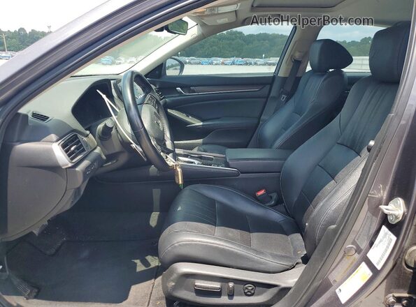 1HGCV1F9XJA034941 2018 HONDA ACCORD Charcoal Vista interior delantera