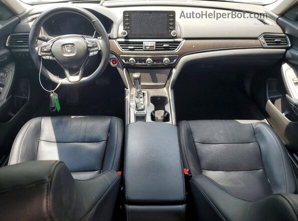 1HGCV1F9XJA034941 2018 HONDA ACCORD Charcoal Vista del salpicadero