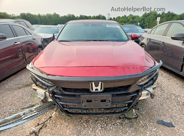 1HGCV1F9XJA096162 2018 HONDA ACCORD Red Դիմացի տեսք