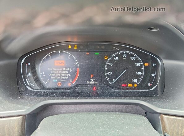 1HGCV1F9XJA096162 2018 HONDA ACCORD Red Սարքավորումների վահանակի տեսք