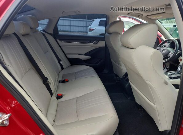 1HGCV1F9XJA096162 2018 HONDA ACCORD Red Հետևի նստատեղերի տեսք