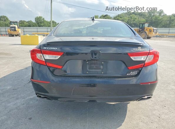 1HGCV2E30JA022199 2018 HONDA ACCORD Charcoal Vista trasera
