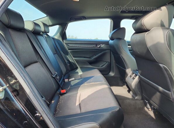 1HGCV2E32LA005228 2020 HONDA ACCORD Black Հետևի նստատեղերի տեսք