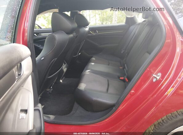 1HGCV2E34KA003222 2019 HONDA ACCORD Red Вид наклейки з VIN-кодом