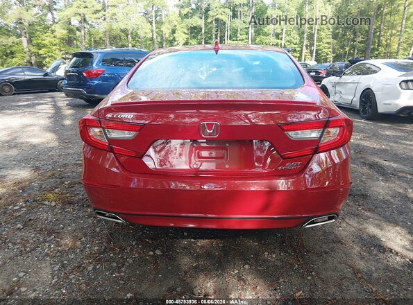 1HGCV2E34KA003222 2019 HONDA ACCORD Red 
