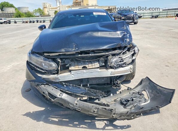 1HGCV2E3XJA044226 2018 HONDA ACCORD Black Դիմացի տեսք