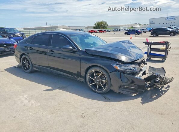1HGCV2E3XJA044226 2018 HONDA ACCORD Black Առջևի աջ