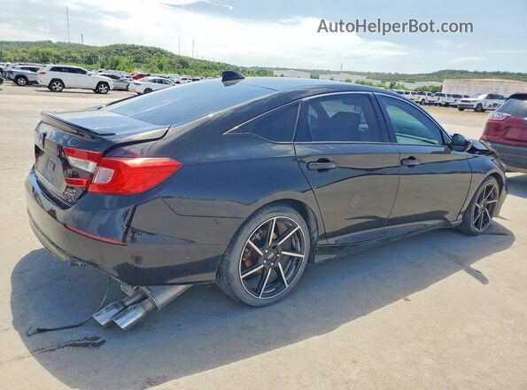 1HGCV2E3XJA044226 2018 HONDA ACCORD Black Հետևի աջ