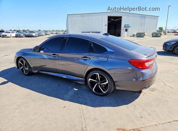 1HGCV2F30JA049370 2018 HONDA ACCORD Gray Հետևի ձախ
