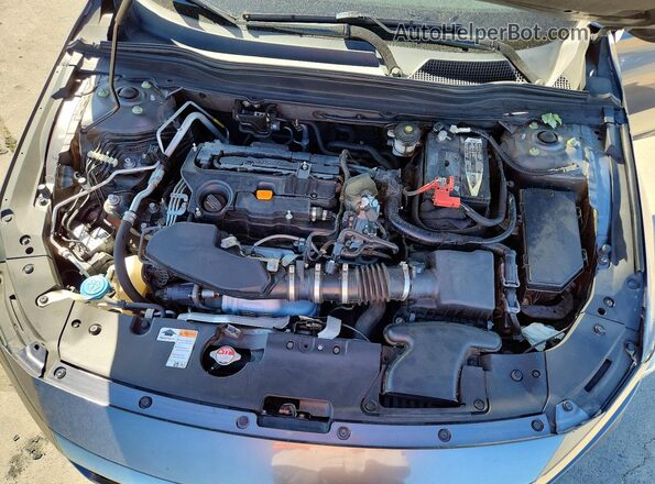 1HGCV2F30JA049370 2018 HONDA ACCORD Gray Սալոնի հետևի տեսք