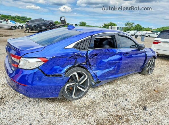 1HGCV2F30LA000933 2020 HONDA ACCORD Blue Rear right