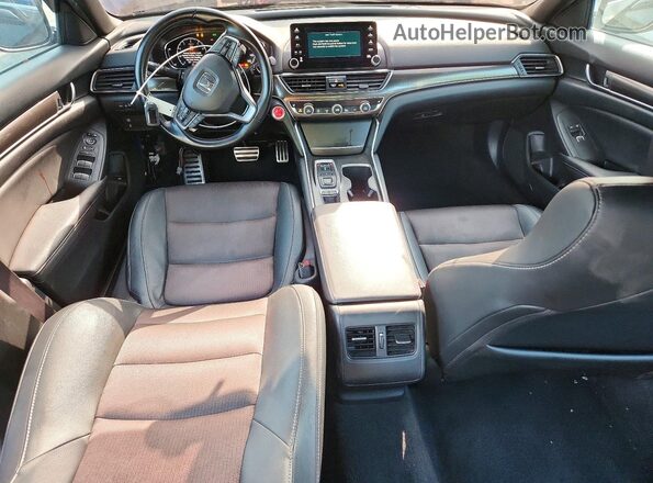 1HGCV2F30LA000933 2020 HONDA ACCORD Blue Dashboard view