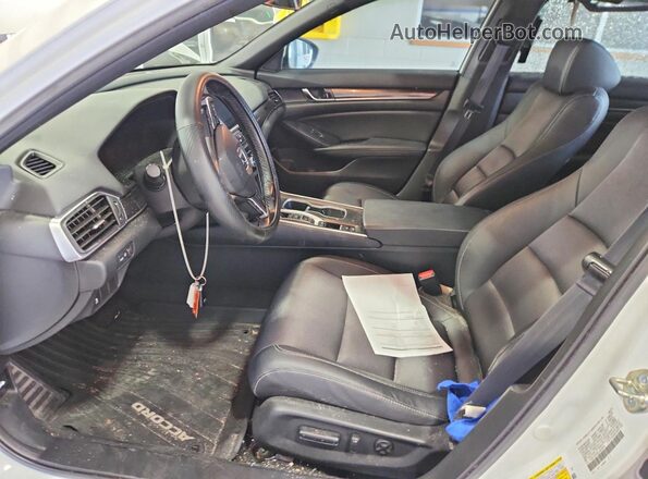 1HGCV2F30LA030630 2020 HONDA ACCORD White წინა სალონის ხედი