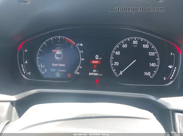 1HGCV2F30MA027065 2021 HONDA ACCORD Black უკანა სავარძლების ხედი