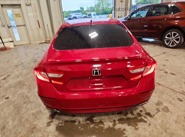 1HGCV2F31KA004939 2019 HONDA ACCORD Red Widok z tyłu