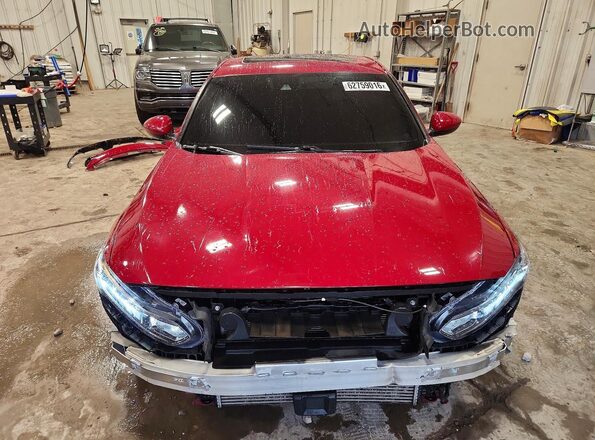 1HGCV2F31KA004939 2019 HONDA ACCORD Red Widok z przodu