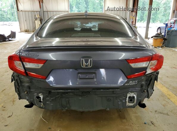 1HGCV2F31KA013785 2019 HONDA ACCORD Gray Widok z tyłu