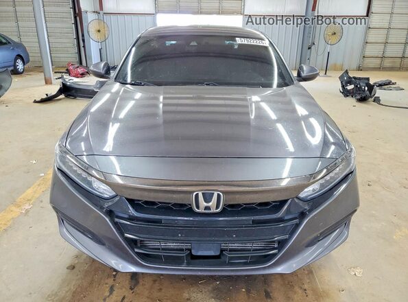 1HGCV2F31KA013785 2019 HONDA ACCORD Gray Widok z przodu