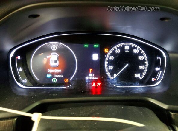 1HGCV2F31KA013785 2019 HONDA ACCORD Gray Widok zestawu wskaźników