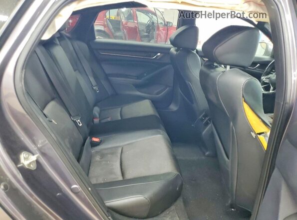 1HGCV2F31KA013785 2019 HONDA ACCORD Gray Widok tylnych siedzeń