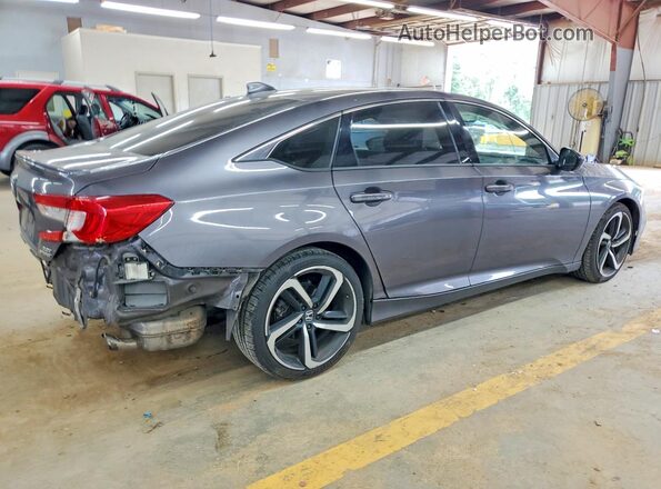 1HGCV2F31KA013785 2019 HONDA ACCORD Gray Tył prawy