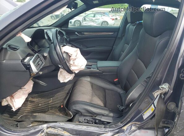 1HGCV2F31LA023671 2020 HONDA ACCORD Charcoal Widok wnętrza z przodu