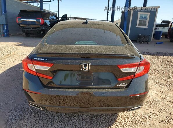 1HGCV2F31MA010470 2021 HONDA ACCORD Black Vista trasera