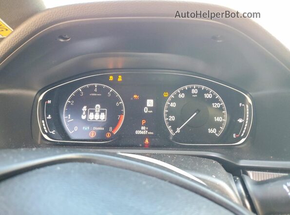 1HGCV2F31MA014096 2021 HONDA ACCORD Blue Widok zestawu wskaźników
