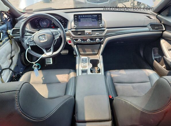 1HGCV2F31NA014858 2022 HONDA ACCORD Silver წინა პანელის ხედი