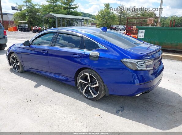 1HGCV2F32KA027954 2019 HONDA ACCORD Blue Tył lewy