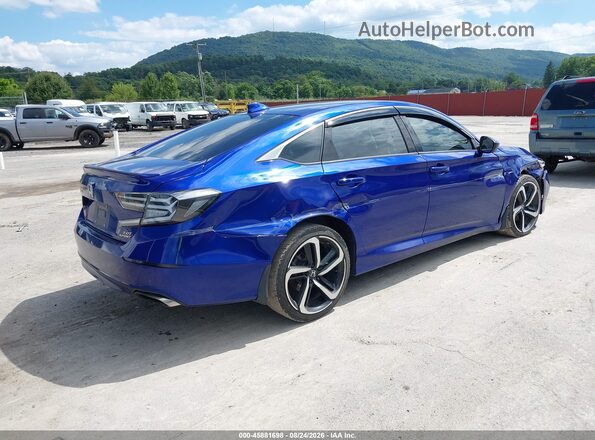 1HGCV2F32KA027954 2019 HONDA ACCORD Blue Tył prawy
