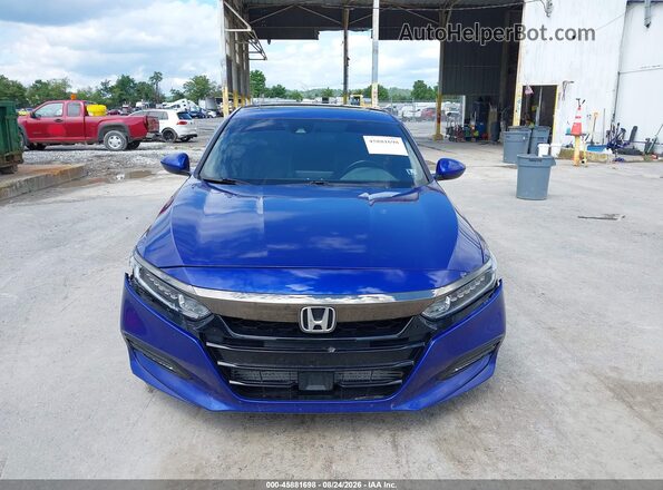1HGCV2F32KA027954 2019 HONDA ACCORD Blue Widok zestawu wskaźników