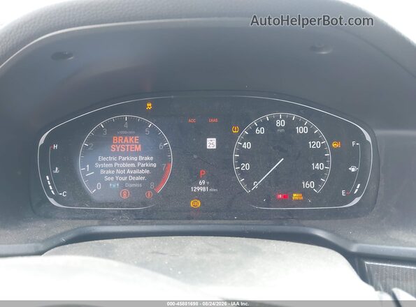 1HGCV2F32KA027954 2019 HONDA ACCORD Blue Widok tylnych siedzeń