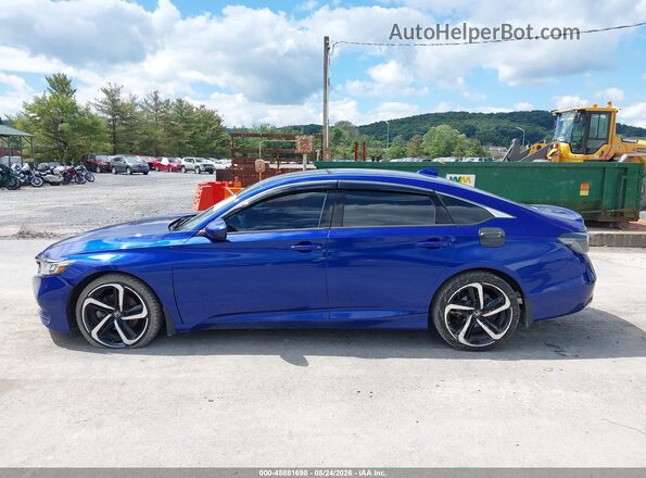 1HGCV2F32KA027954 2019 HONDA ACCORD Blue Widok wnętrza 360 stopni
