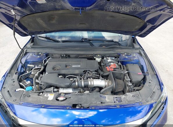 1HGCV2F32KA027954 2019 HONDA ACCORD Blue Widok z tyłu