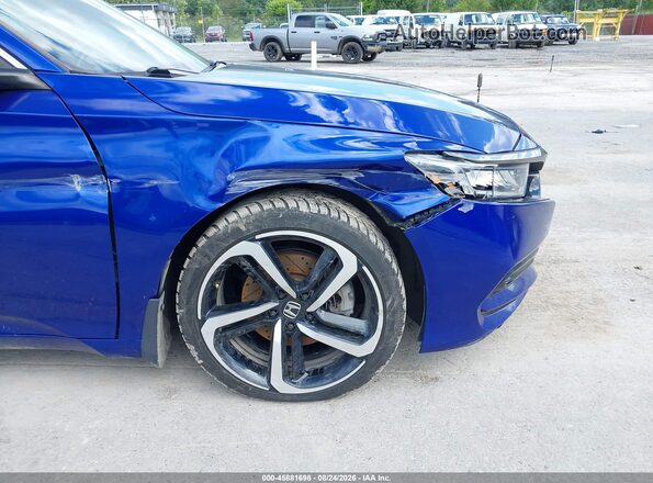 1HGCV2F32KA027954 2019 HONDA ACCORD Blue 