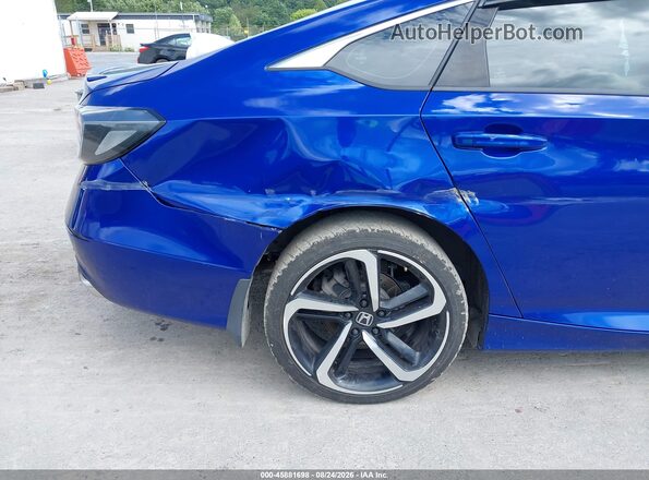1HGCV2F32KA027954 2019 HONDA ACCORD Blue 