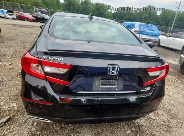 1HGCV2F32LA031231 2020 HONDA ACCORD Black Widok z tyłu