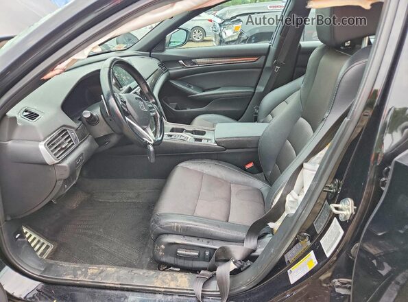 1HGCV2F32LA031231 2020 HONDA ACCORD Black Widok wnętrza z przodu