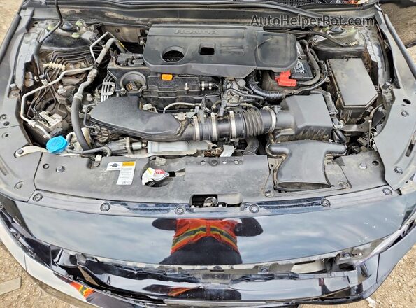 1HGCV2F32LA031231 2020 HONDA ACCORD Black Widok wnętrza z tyłu