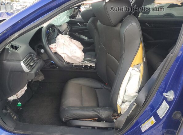 1HGCV2F32MA024586 2021 HONDA ACCORD Blue წინა სალონის ხედი