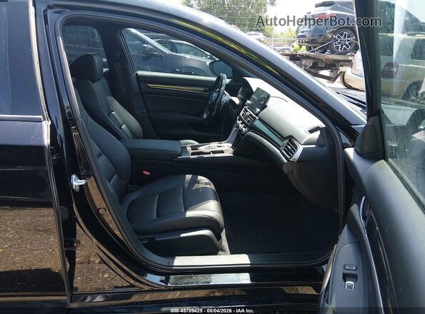 1HGCV2F32NA004887 2022 HONDA ACCORD Black Вид салону спереду