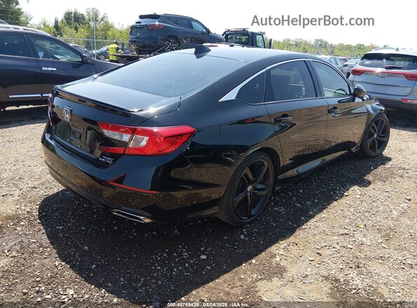 1HGCV2F32NA004887 2022 HONDA ACCORD Black Задня права чверть
