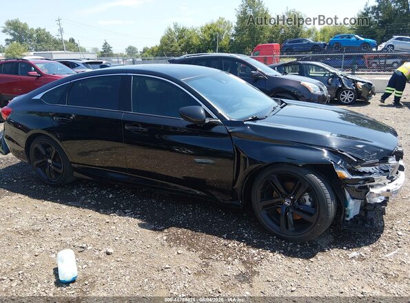 1HGCV2F32NA004887 2022 HONDA ACCORD Black Панорамний вид салону 360°
