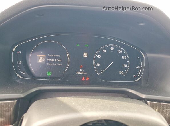 1HGCV2F33JA004715 2018 HONDA ACCORD Black Vista del cuadro de instrumentos